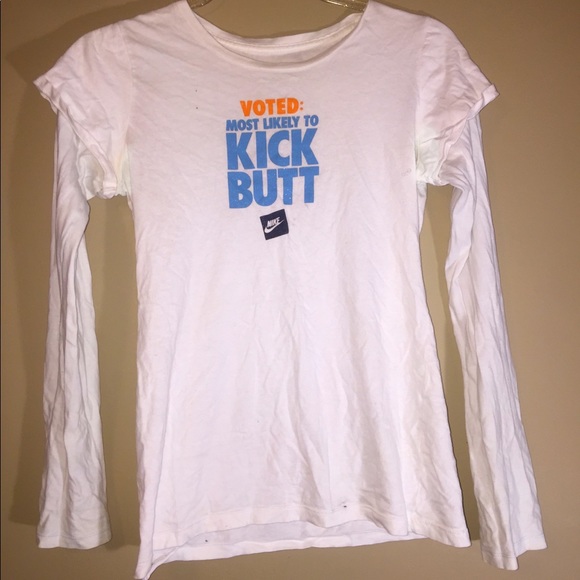 🍁🛍☑️🔶Nike Children’s Long Sleeve Tee🔵☑️ - Picture 1 of 4